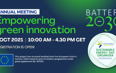 Battery 2030+ Annual Meeting – Empowering Green Innovation